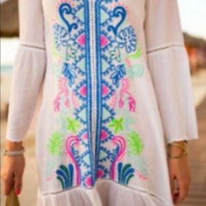 Lilly Pulitzer Tavvy White Embroidered Cover Up
